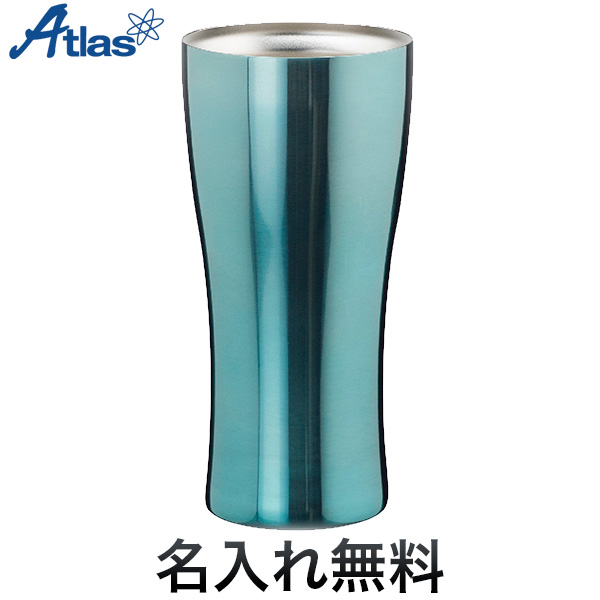 Atlas アトラス 真空ステンレスタンブラーチタンコーティング 435ml ブルー【敬老の日ギフト】