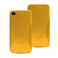 【処分セール】Maclove iPhone4用PCハードケース  Challenger case Silver Light オレンジ【メール便可】　オレンジ