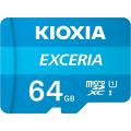 KIOXIA ()  microSD  Exceria microSDXCU1 R100 C10 եHD ®ɤ߼ 100MB/s 64GB LMEX1L064GG2ڥ᡼زġۡ64GB