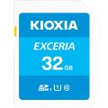 KIOXIA キオクシア(旧東芝)  SDカード Exceria SDHC　U1 R100 C10 フルHD 高速読み取り 100MB/s 32GB LNEX1L032GG4【メール便可】