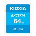 KIOXIA ()  SD Exceria SDXCU1 R100 C10 եHD ®ɤ߼ 100MB/s 64GB LNEX1L064GG4ڥ᡼زġۡ64GB