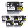 LC16BK ブラザー用 LC16 互換インクカートリッジ 顔料 ブラック 6個セット【メール便送料無料】　顔料ブラック6個セット