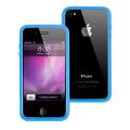 【処分セール】Maclove iPhone4用TPUソフトフレーム iShow case Cilla【メール便送料無料】　ライトブルー
