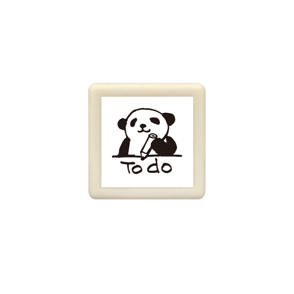 メール便可】こどものかお パンダの手帳はんこ Todo 0546-006 Todo（インク色：くろ）（品番：0546-006）商品詳細【こまもの本舗】