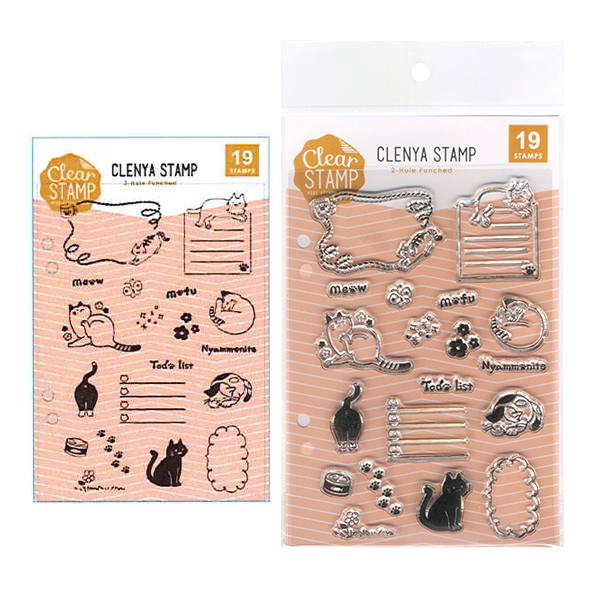 こどものかお 透明スタンプ クリアスタンプシート CLENYA STAMP 0980