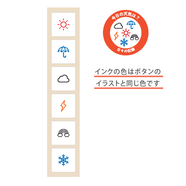 こどものかお Pochitto6 ポチッと6 今日の天気は？ 1800-001【メール便可】  今日の天気は？（品番：1800-001）商品詳細【こまもの本舗】