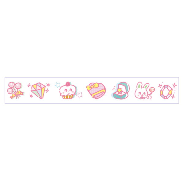 限定】PLUS プラス Petit Deco Rush プチデコラッシュ 太幅タイプ ゆめかわ×ゆるかわ柄 DC-090-YM 【メール便可】  ハッピーイベント（品番：54-962）詳細情報【こまもの本舗】