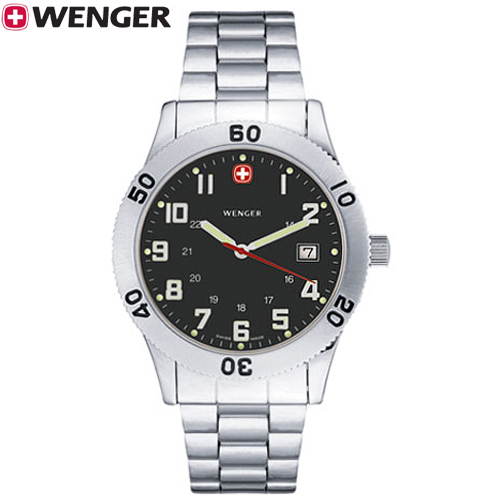 WENGER ウェンガー 逆回転防止ベゼル デイト機能 GRENADIER グレネーダー 腕時計 72966W (sb)【送料無料】