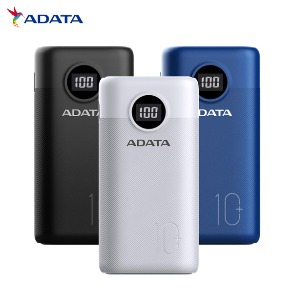 ADATA モバイルバッテリー 大容量 10000mAh パワーバンク P10000QCD　AP10000QCD-DGT【メール便不可】　全3色から選択