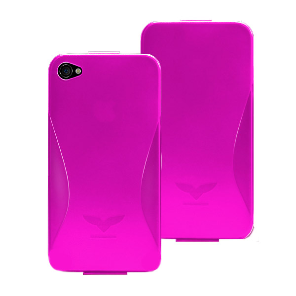 【処分セール】Maclove iPhone4用PCハードケース  Challenger case Silver Light ピンク【メール便可】　ピンク