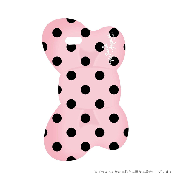 【即納】ミニーちゃん でかリボンケース iPhoneSE(第1世代)／5S／5専用 ピンク DN-98B 【メール便送料無料】　ピンク