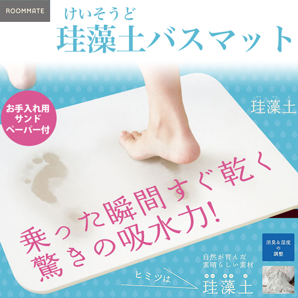 ROOMMATE 珪藻土(けいそうど) バスマット EB-RM5000BM (sb)
