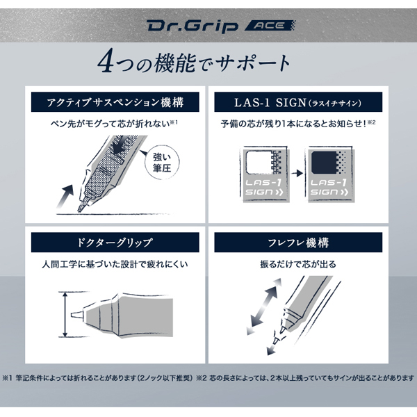 ڸPILOT ѥå Dr.GRIP ACE ɥå  㡼ץڥ󥷥  0.3mm ڥ᡼زġۡɥƥ쥰
