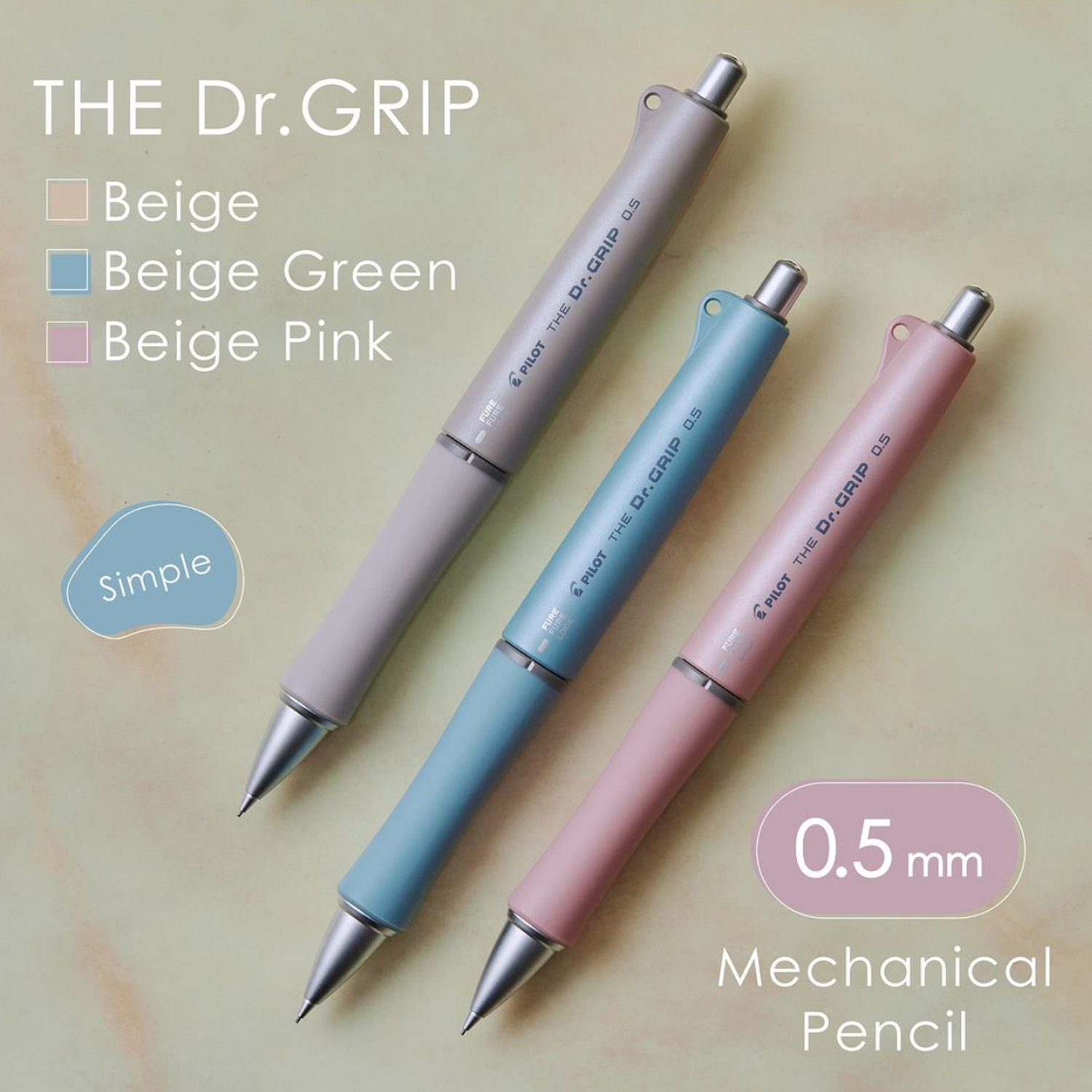 低価格の classicドクターグリップクラシックシャープペンシルHDG-50R-ネイビー(NV)パープル×ピンク (PUP)エメラルド×ブルー(EL)
