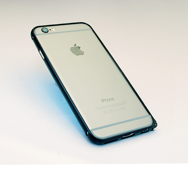 【限定】iphone6(4.7インチ)用メタルフレーム・アルミバンパー  フックタイプ  ブラック【メール便送料無料】　ブラック