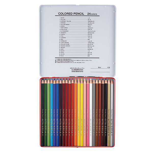 三菱鉛筆 uni 色鉛筆880 24色セット K88024CPN【メール便可】 24色 