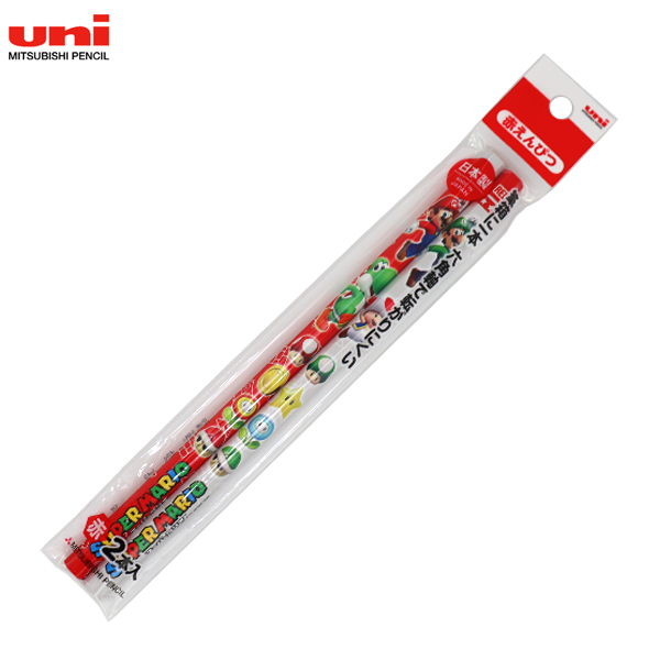 三菱鉛筆 uni スーパーマリオ 赤鉛筆 2Pパック(2本入) 6角 881 DMS2 2P 454【メール便可】  赤（品番：K881SMS52P）商品詳細【こまもの本舗】