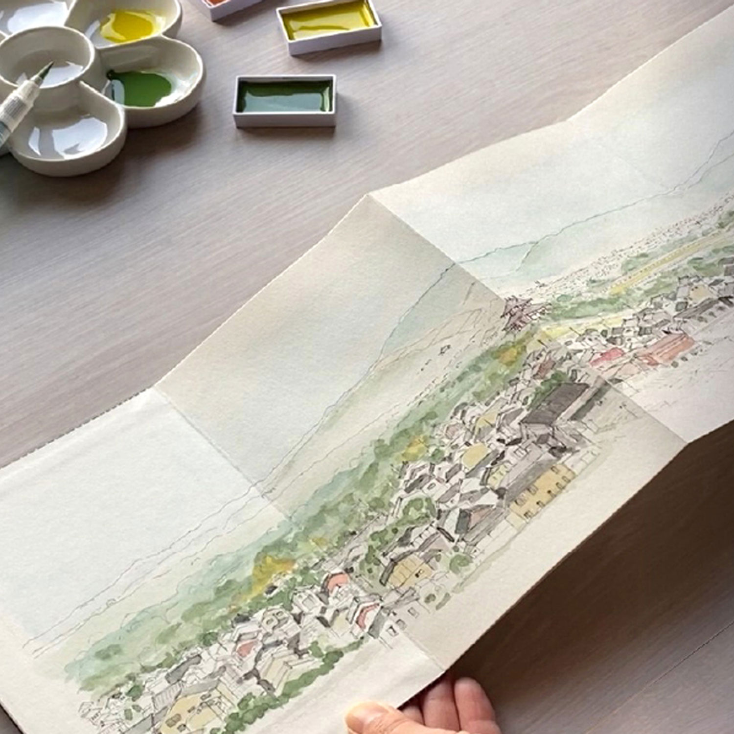 ���� Kuretake ORINOTE for Watercolor ����Ρ��� KG204-701 �ڥ᡼���زġۡ��ʡ���
