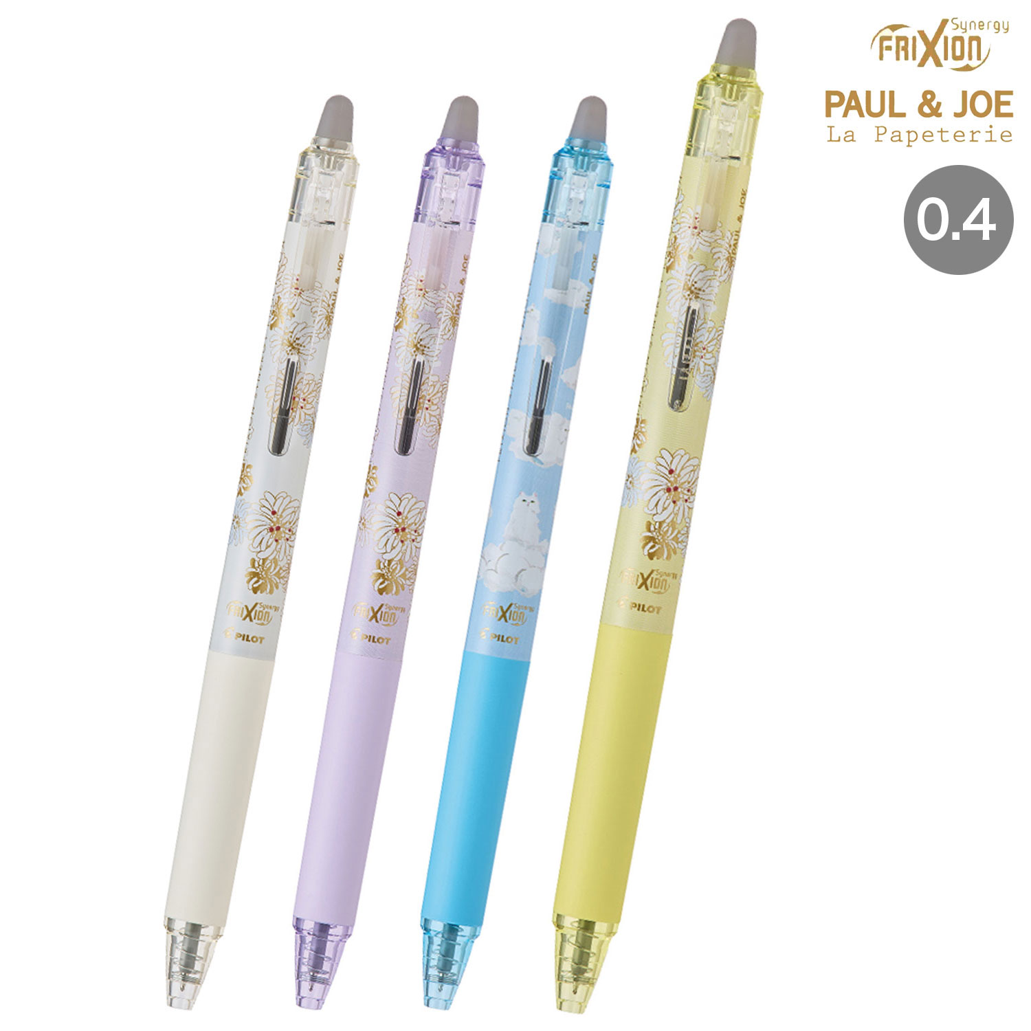ڸPILOT ѥå FRIXION SYNERGY KNOCK 0.4 եꥯ󥷥ʥΥå PAUL&JOE  LFSK-14PJ24ڥ᡼زġۡ4狼
