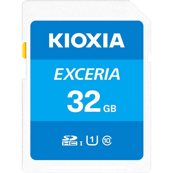 KIOXIA キオクシア(旧東芝) SDカード Exceria SDHC U1 R100 C10 フルHD 高速読み取り 100MB/s 32GB  LNEX1L032GG4【メール便可】 32GB（品番：LNEX1L032GG4）商品詳細【こまもの本舗】