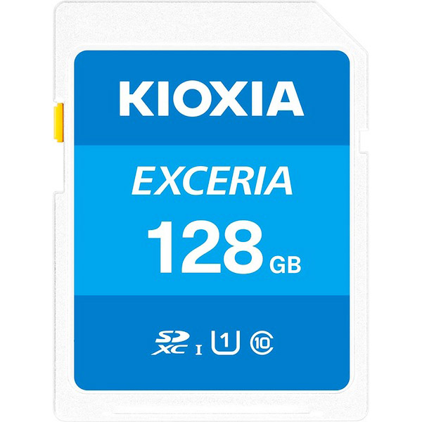 KIOXIA キオクシア(旧東芝) SDカード Exceria SDXC U1 R100 C10 フルHD 高速読み取り 100MB/s 128GB  LNEX1L128GG4【メール便可】 128GB（品番：LNEX1L128GG4）商品詳細【こまもの本舗】