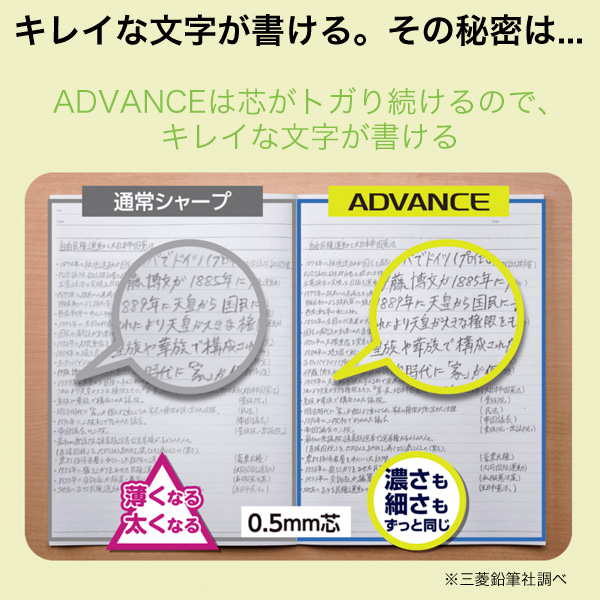 三菱鉛筆 uni クルトガ アドバンス アップグレードモデル シャープペン 0.5mm M5-1030 1P【名入れ無料】【メール便可】[ギフト利用]  全4色から選択（品番：M510301P）商品詳細【こまもの本舗】