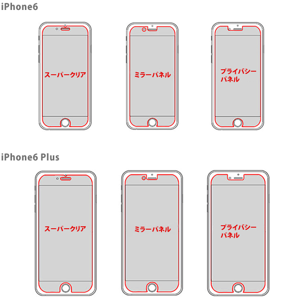iPhone6用 ガラスパネル (ミラーパネル) ＆「iFinger」セット MS-I6G9H-MR-F (sb)【メール便送料無料】　ミラーパネル