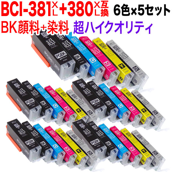 BCI-381XL+380XL/6MP Υ BCI-381 BCI-380 BCI-381XL+380XL ߴ Ķϥƥ  65åȡڥ᡼̵ۡ65å