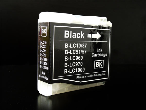 LC10BK ブラザー用 LC10 互換インクカートリッジ ブラック【メール便可】　ブラック