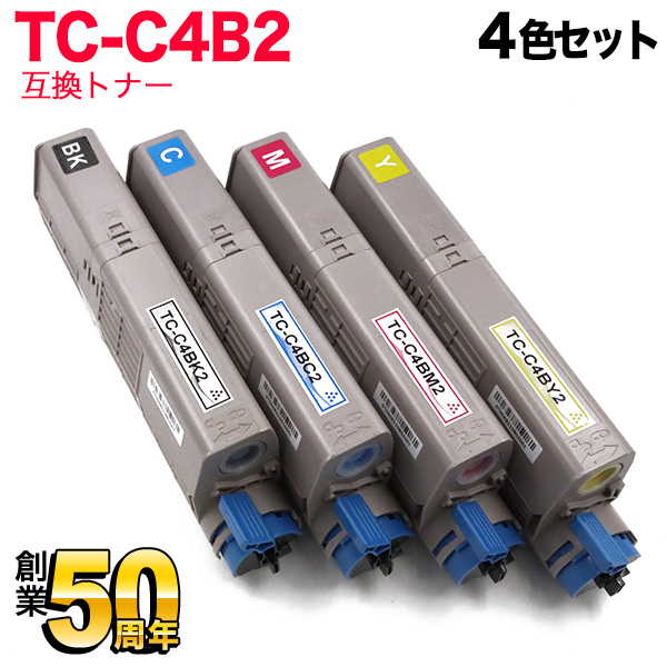 沖電気用 TC-C4B2 互換トナー 4色セット 大容量 C542dnw MC573dnw - 2