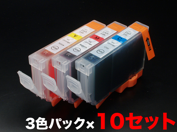 BCI-6/3MP キヤノン用 BCI-6 互換インクタンク (カートリッジ) 3色×10セット【送料無料】　3色×10セット