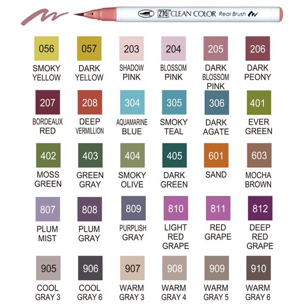 ڼʡ۸ Kuretake ZIG꡼󥫥顼ꥢ֥å ߷ϡ쥤顼30å RB-6000AT/30VA̵ۡ30å