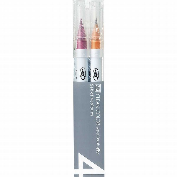 ڼʡ۸ Kuretake ZIG ꡼󥫥顼ꥢ֥å ǥץ顼 4å 4VD RB-6000AT/4VDڥ᡼Բġۡǥץ顼