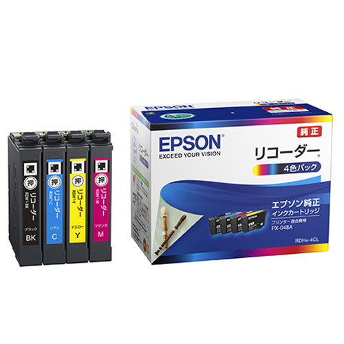 純正インク】EPSON 純正インク RDH リコーダー インクカートリッジ 4色