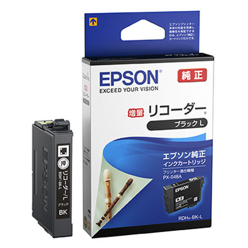 【新着商品】EPSON 純正インク RDH-BK-L リコーダー ブラックL 増