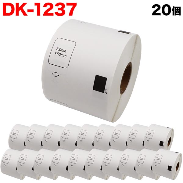 �֥饶���� �ԡ����å� DK�ץ쥫�åȥ�٥� (��Ǯ��) DK-1237 �ߴ��� ����ɽ���ѥ�٥� �� 62mm��60mm 600������ 20�ĥ��å� ������̵���ۡ�