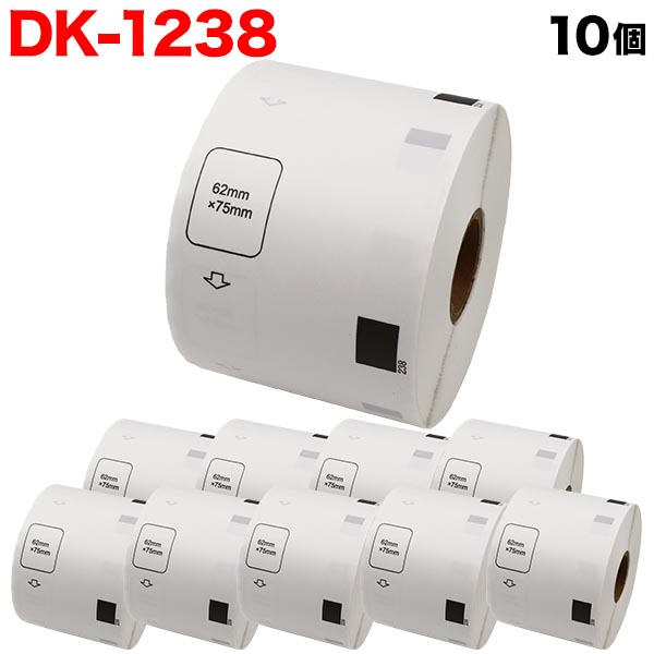 �֥饶���� �ԡ����å� DK�ץ쥫�åȥ�٥� (��Ǯ��) DK-1238 �ߴ��� ����ɽ���ѥ�٥� �� 62mm��75mm 500������ 10�ĥ��åȡ�����̵���ۡ�