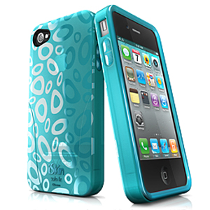 iSkin ソフトケース solo FX SE for iPhone4/4S ブルー UNSOLOSE4-BE3