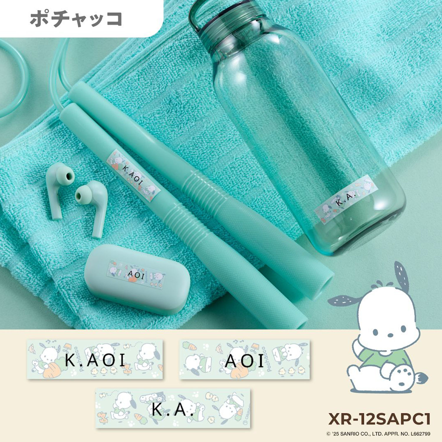 CASIO NAME LAND �͡������ �ơ��� 12mm�� ����ꥪ����饯������ �ݥ���å���  XR-12SAPC1�ڥ᡼���زġۡ��ݥ���å���