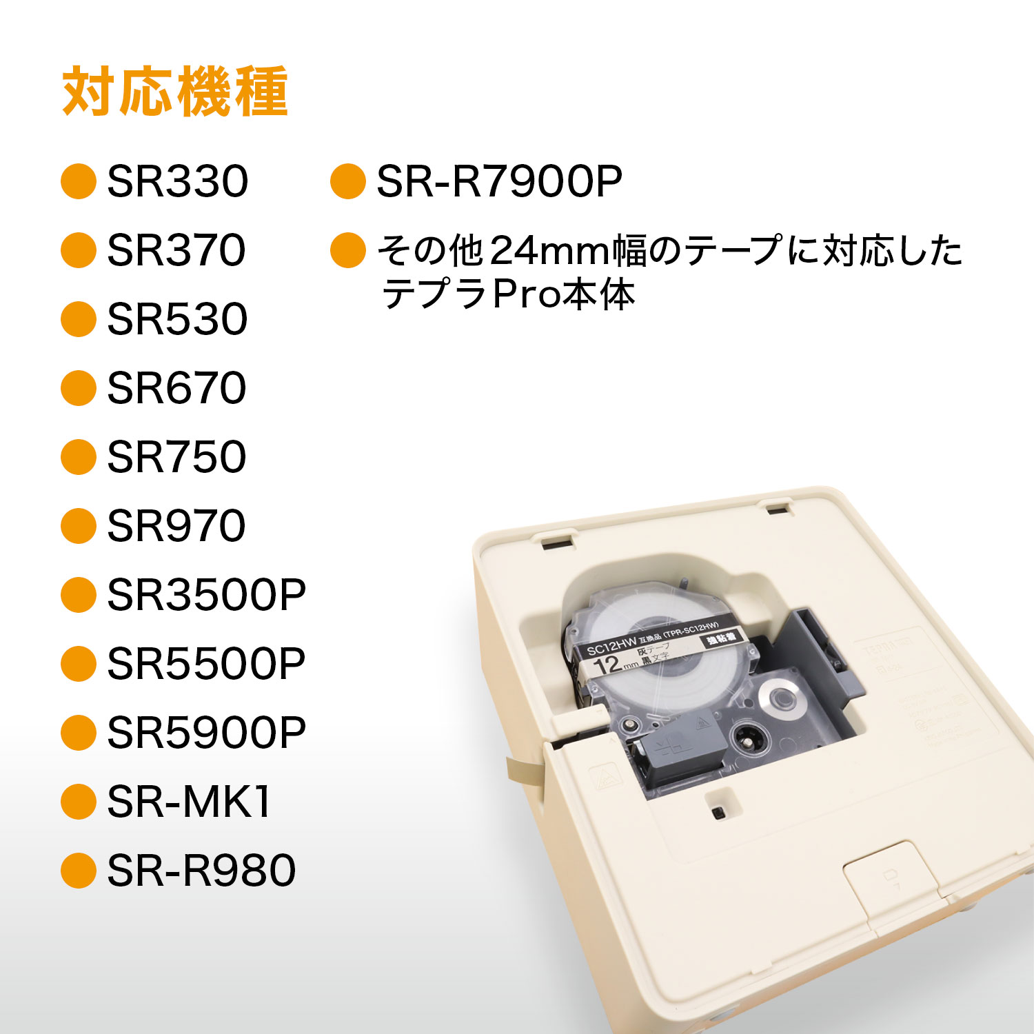 キングジム用 テプラ PRO 互換 テープカートリッジ SF24K アイロン